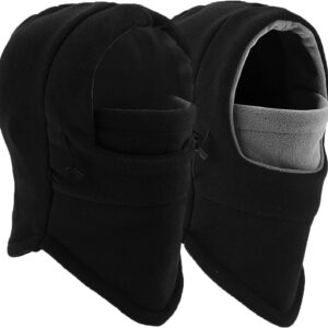 Balaclava Ski Mask 2 Pcs - Windproof Warmer  Adjustable Winter Mask for Men Women