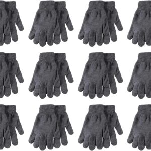 Adult Winter Gloves Knitted Magic Gloves Wholesale Lot 12 Pairs Bulk